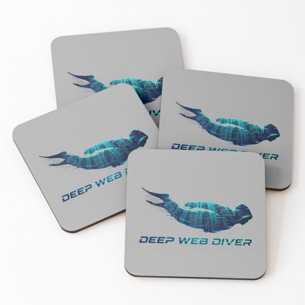 Item preview, Deep Web Diver Hacker Cyberpunk Ocean Code Design designed and sold by KurtByteStudio.