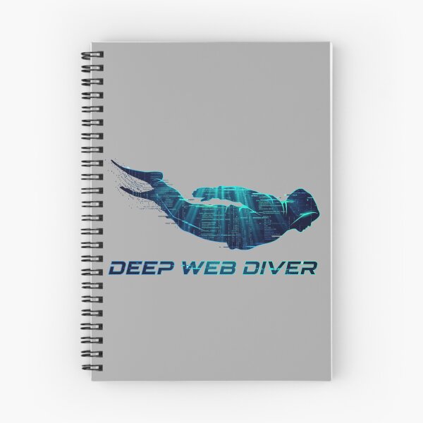 Item preview, Deep Web Diver Hacker Cyberpunk Ocean Code Design designed and sold by KurtByteStudio.