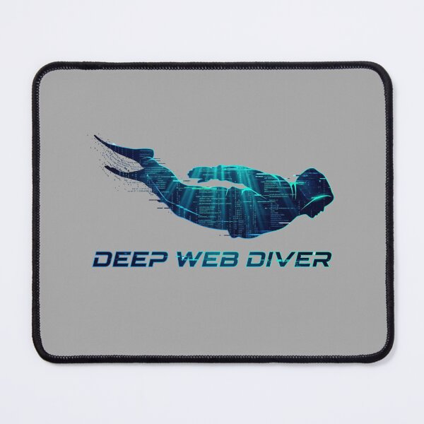 Item preview, Deep Web Diver Hacker Cyberpunk Ocean Code Design designed and sold by KurtByteStudio.
