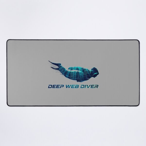 Item preview, Deep Web Diver Hacker Cyberpunk Ocean Code Design designed and sold by KurtByteStudio.