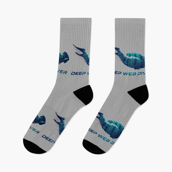 Item preview, Deep Web Diver Hacker Cyberpunk Ocean Code Design designed and sold by KurtByteStudio.