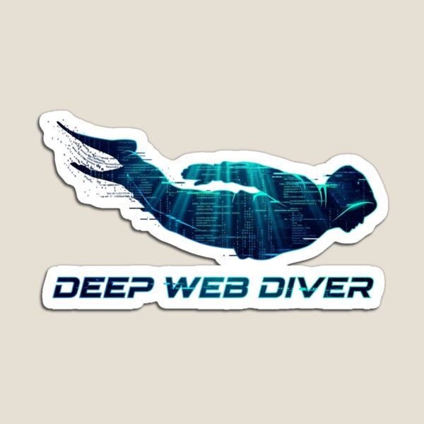 Item preview, Deep Web Diver Hacker Cyberpunk Ocean Code Design designed and sold by KurtByteStudio.