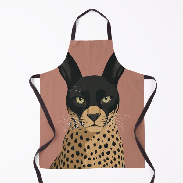 Aperçu de l'œuvre Surreal Hybrid Cat Portrait | Black Cat with Leopard Body Vector Art créée et vendue par minbadesign.