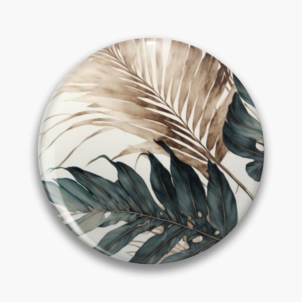Item preview, Boho Tropical Palm Leaves Watercolor Art designed and sold by NNCollection.
