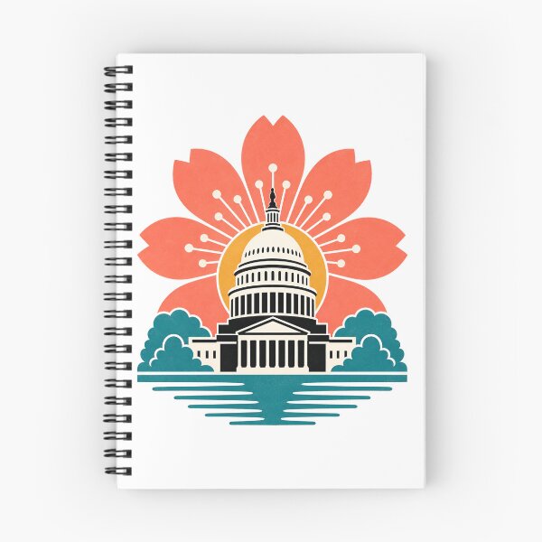 Item preview, Washington DC Capitol Bloom – Coral Flower Sunrise designed and sold by Fenay Designs.