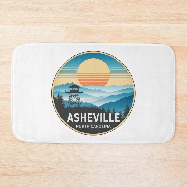 Item preview, Asheville North Carolina: Colorful Mountain Lookout Sunset designed and sold by CircinusStore.