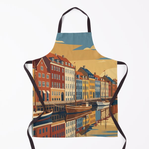 Item preview, Copenhagen Denmark Vintage Travel Poster designed and sold by Bomax121.