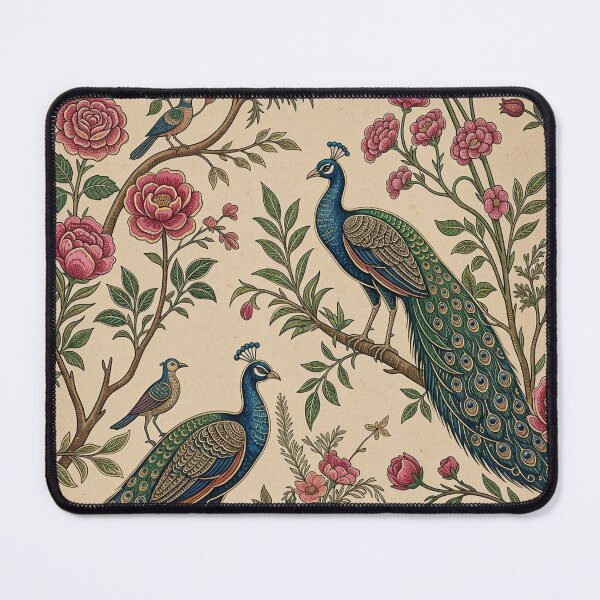 Item preview, Royal Peacock Palace Art Print – Luxurious Mughal Garden Wall Decor, Teal Heritage Illustration, Elegant Indian Palace Aesthetic designed and sold by RSDigitalPrintDesign.