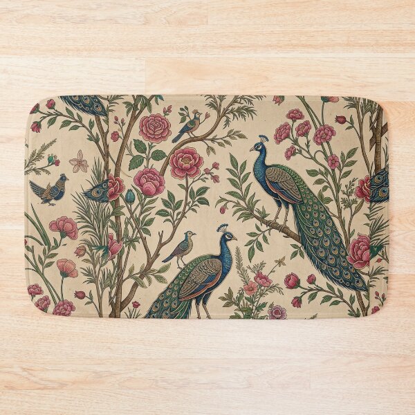 Item preview, Royal Peacock Palace Art Print – Luxurious Mughal Garden Wall Decor, Teal Heritage Illustration, Elegant Indian Palace Aesthetic designed and sold by RSDigitalPrintDesign.