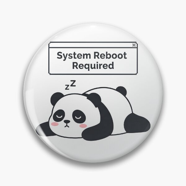 Aperçu de l'œuvre Redémarrage système requis. Sweat à capuche technique Chonky Kawaii Panda. créée et vendue par cute stuff too.