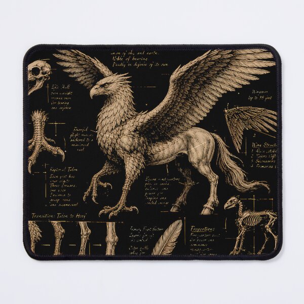 Item preview, Hippogriff Anatomy Sketch designed and sold by agearb.