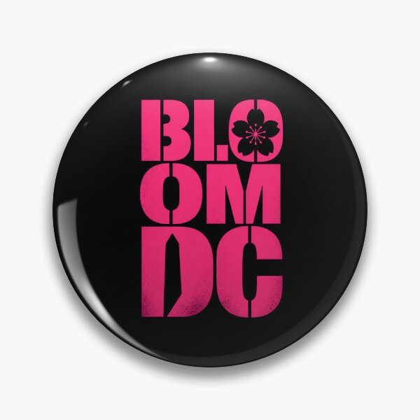 Item preview, Bloom DC – Hot Pink Stacked Cherry Typography designed and sold by Fenay Designs.
