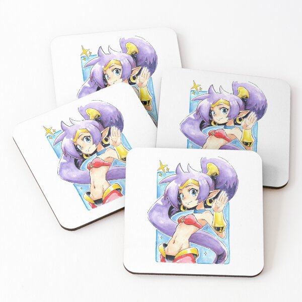 Item preview, SHANTAE genie hero PORTRAIT - Anime kawaii - watercolor art by Foxpuar designed and sold by Foxpuar.