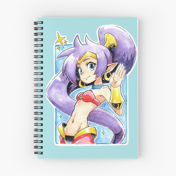Item preview, SHANTAE genie hero PORTRAIT - Anime kawaii - watercolor art by Foxpuar designed and sold by Foxpuar.