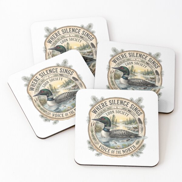 Item preview, Silent Waters, Common loon designed and sold by Roy & Tiffany.