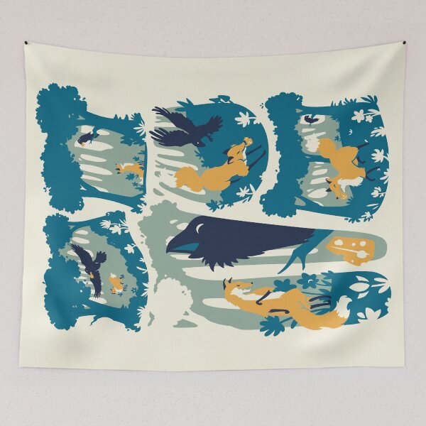 Item preview, the fox and the crow designed and sold by leksiia.