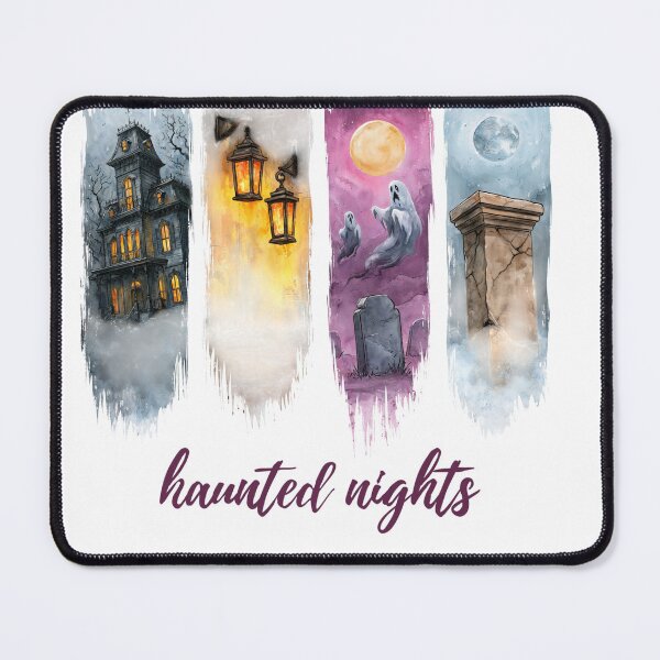 Item preview, Haunted Nights | Watercolor Spooky Gothic Halloween Shirt designed and sold by Anastasiia Yurevych.
