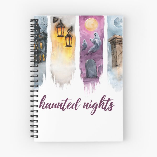 Item preview, Haunted Nights | Watercolor Spooky Gothic Halloween Shirt designed and sold by Anastasiia Yurevych.