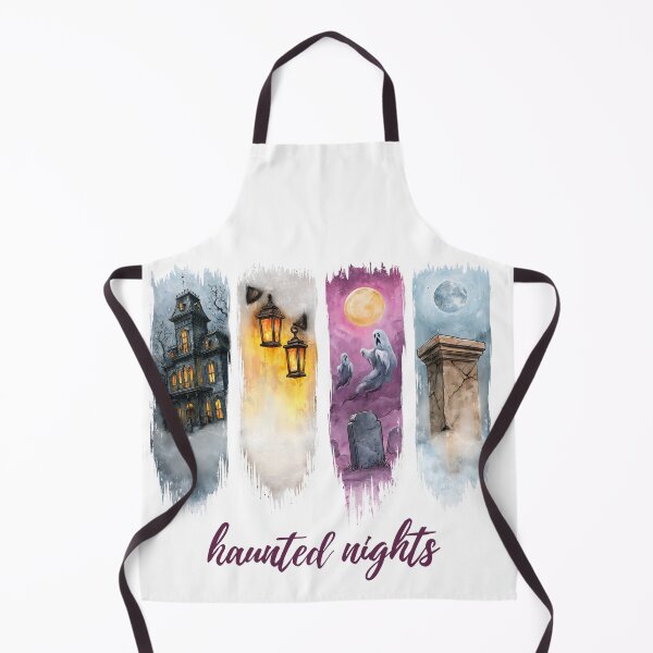 Item preview, Haunted Nights | Watercolor Spooky Gothic Halloween Shirt designed and sold by Anastasiia Yurevych.