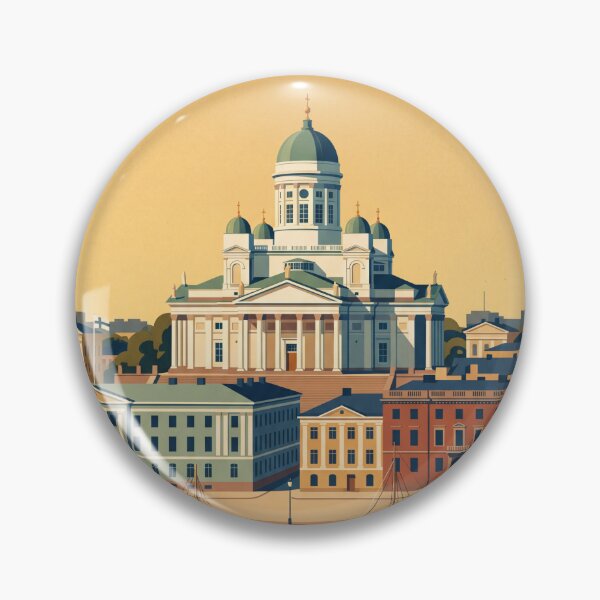 Item preview, Helsinki Finland Vintage Travel Poster designed and sold by Bomax121.
