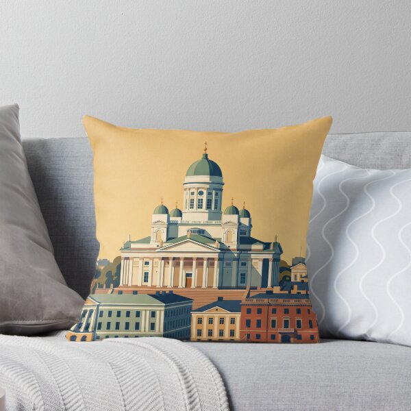 Item preview, Helsinki Finland Vintage Travel Poster designed and sold by Bomax121.