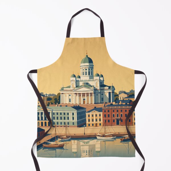 Item preview, Helsinki Finland Vintage Travel Poster designed and sold by Bomax121.