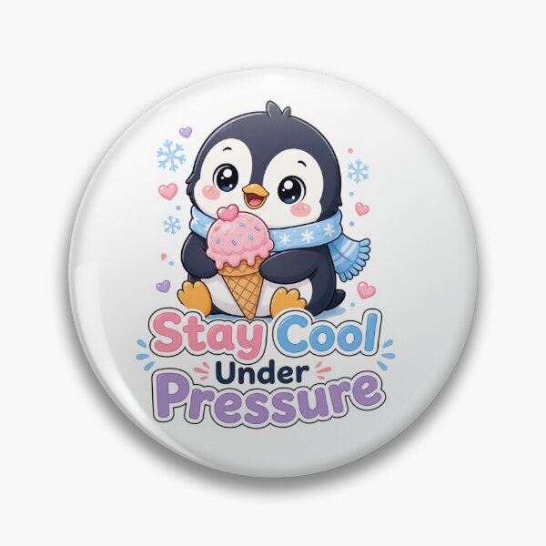 Item preview, Penguin with Ice Cream Stay Cool Under Pressure designed and sold by Ruamid.