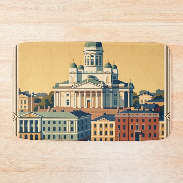 Item preview, Helsinki Finland Vintage Travel Poster designed and sold by Bomax121.