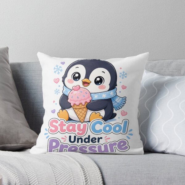 Artikelvorschau, Pinguin mit Eiscreme – Bleiben Sie cool unter Druck entworfen und verkauft von Ruamid.