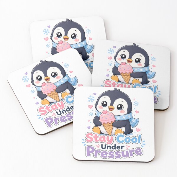 Item preview, Penguin with Ice Cream Stay Cool Under Pressure designed and sold by Ruamid.