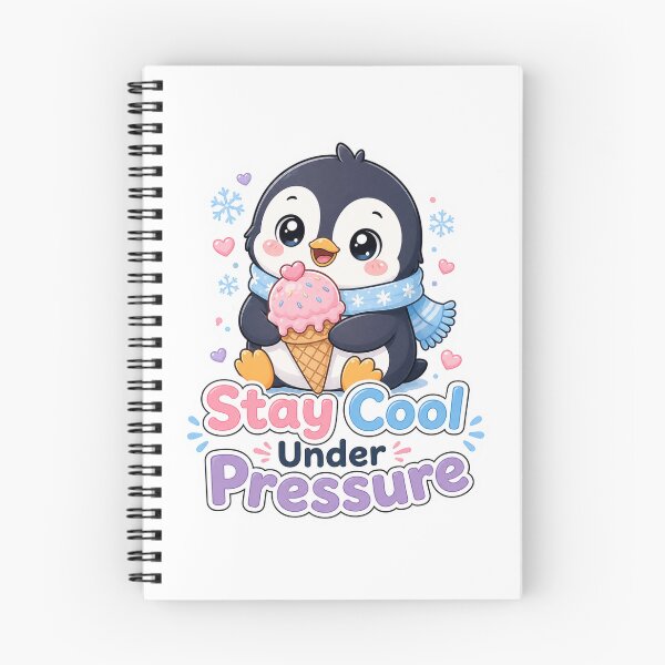 Item preview, Penguin with Ice Cream Stay Cool Under Pressure designed and sold by Ruamid.