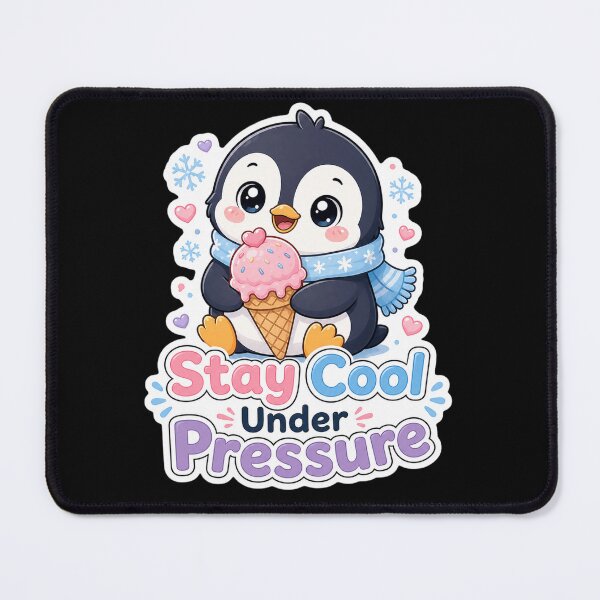 Item preview, Penguin with Ice Cream Stay Cool Under Pressure designed and sold by Ruamid.