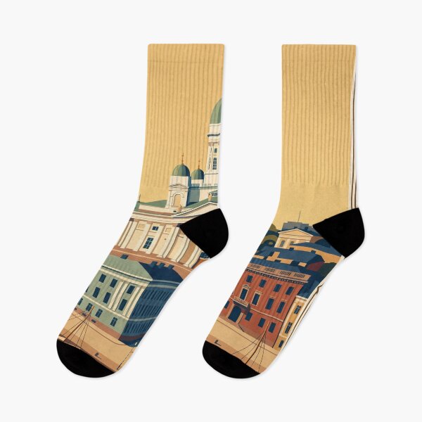 Item preview, Helsinki Finland Vintage Travel Poster designed and sold by Bomax121.