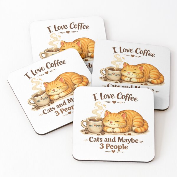 Item preview, I Love Coffee, Cats & Maybe 3 People! designed and sold by WeLoveCatss.