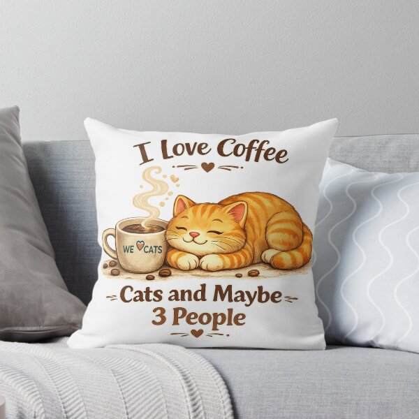 Item preview, I Love Coffee, Cats & Maybe 3 People! designed and sold by WeLoveCatss.