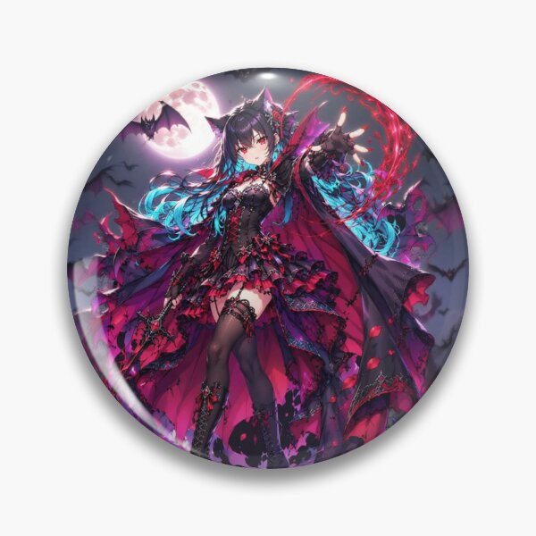 Item preview, Gothic Vampire Neko Girl Under the Blood Moon designed and sold by Revyra Design .