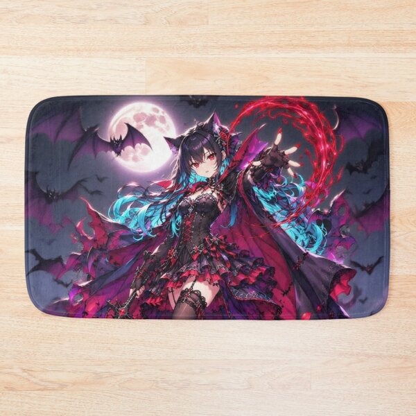 Item preview, Gothic Vampire Neko Girl Under the Blood Moon designed and sold by Revyra Design .