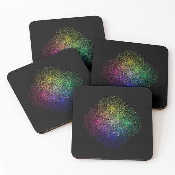 Item preview, Psychedelic Neon Wavy Circles Geometric Abstract Art designed and sold by Alejandro Stein.