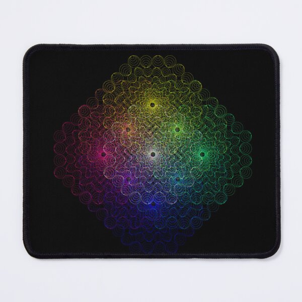Item preview, Psychedelic Neon Wavy Circles Geometric Abstract Art designed and sold by Alejandro Stein.