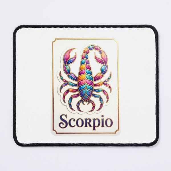 Item preview, Scorpio Rainbow Mosaic Colorful Scorpion Retro Zodiac Art designed and sold by Zodiac Celestial Art.