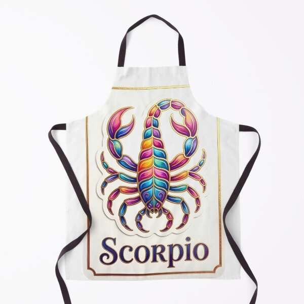 Item preview, Scorpio Rainbow Mosaic Colorful Scorpion Retro Zodiac Art designed and sold by Zodiac Celestial Art.