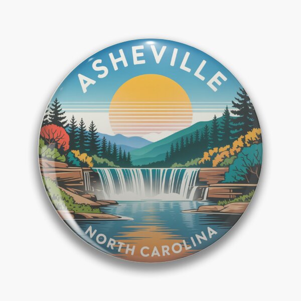 Item preview, Asheville North Carolina: Colorful Autumn Waterfall Sunset designed and sold by CircinusStore.