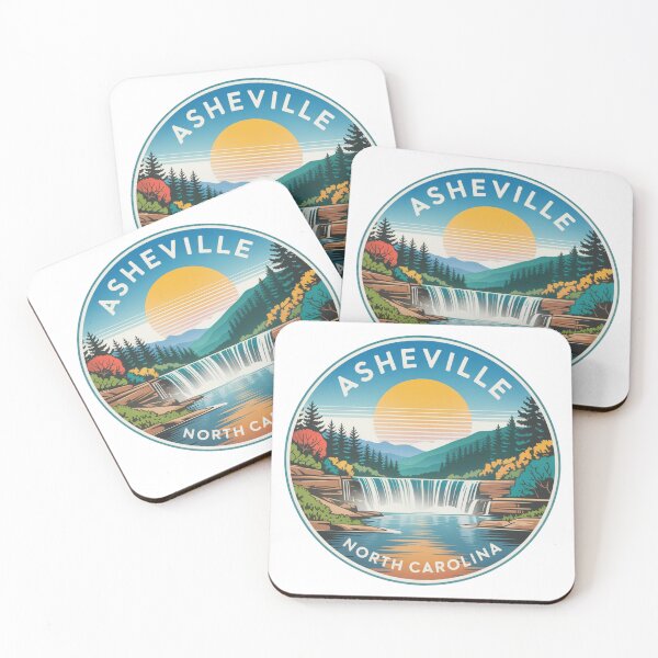 Item preview, Asheville North Carolina: Colorful Autumn Waterfall Sunset designed and sold by CircinusStore.