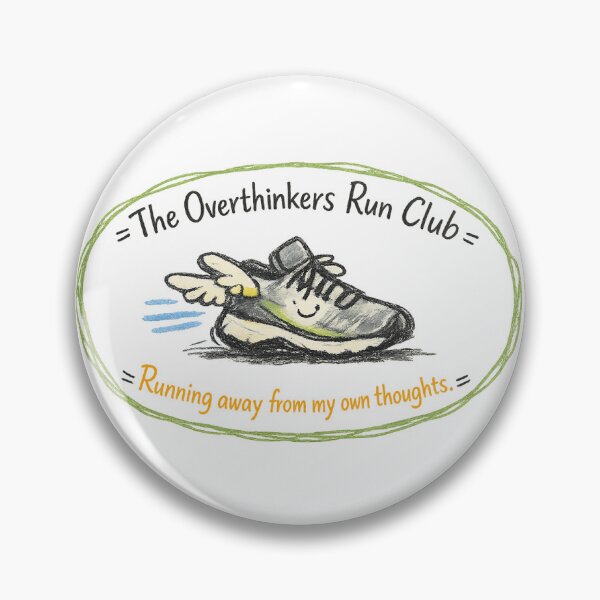 Item preview, Vintage Hand Drawn Overthinkers Run Club designed and sold by Trionda_Shop.
