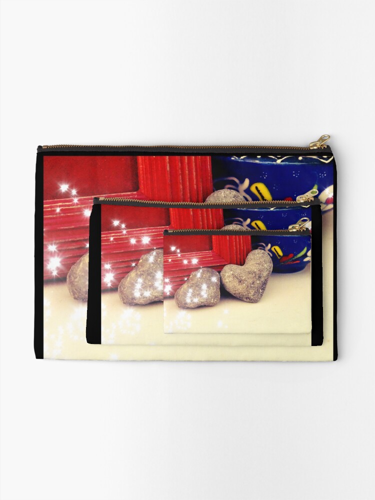 Alternate view of Heart-All we need is love Zipper Pouch