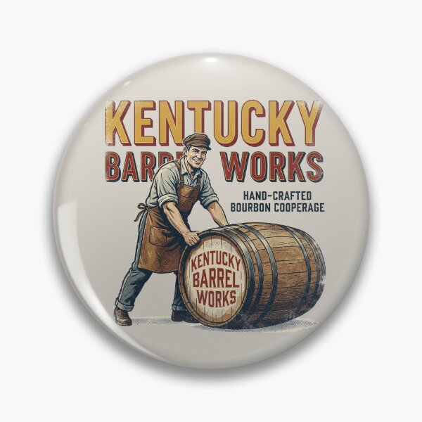Item preview, Kentucky Barrel Works | Bourbon Cooperage Vintage Illustration Shirt designed and sold by Anastasiia Yurevych.