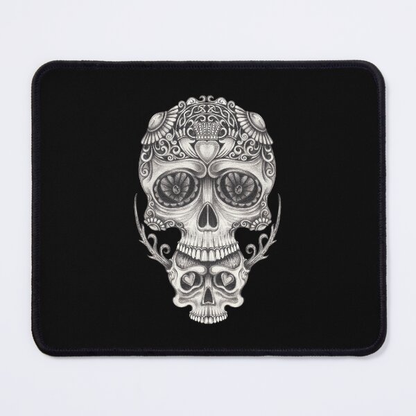 Item preview, Sugar skull with surreal skull design designed and sold by Jiwsurreal.
