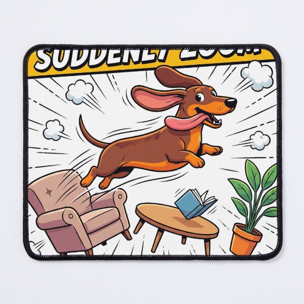 Item preview, Warning May Suddenly Zoom Funny Dachshund Shirt | Zoomies Wiener Dog Gift designed and sold by jgoteiner.