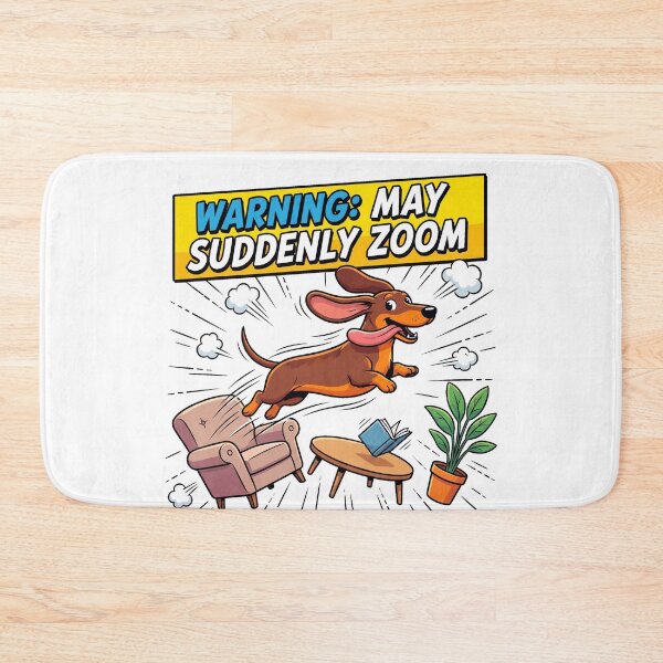 Item preview, Warning May Suddenly Zoom Funny Dachshund Shirt | Zoomies Wiener Dog Gift designed and sold by jgoteiner.