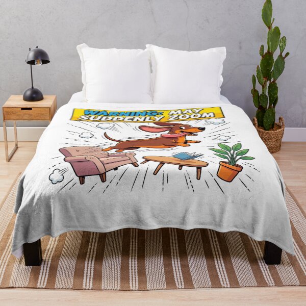 Item preview, Warning May Suddenly Zoom Funny Dachshund Shirt | Zoomies Wiener Dog Gift designed and sold by jgoteiner.